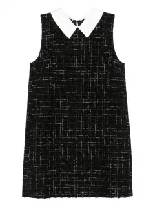 Платье из твида с воротником Cenere Gb, черный