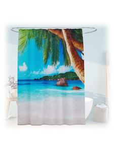 Relaxdays Шторка для душа "Тропический" в разноцветном исполнении - 180x200 см