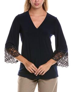 Джозеф Рибкофф Топ с пайетками Joseph Ribkoff, синий