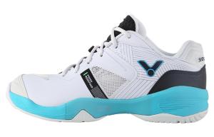 Victor Противоскользящие износостойкие низкие кроссовки для бадминтона, унисекс, белый с синим