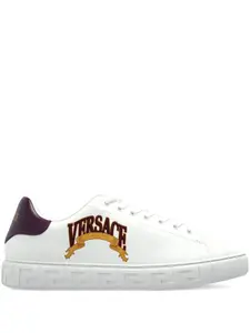 Кроссовки с вышитым логотипом VERSACE, белый