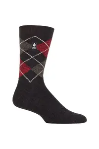 1 пара носков в полоску, аргайл и с рисунком 1.0 TOG Ultralite SOCKSHOP Heat Holders, серый