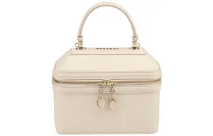 Сумка через плечо Serpenti Forever из коровьей кожи с жемчужным отделением для косметики, цвет ivory white BVLGARI, Set (Bag+Dust Bag)