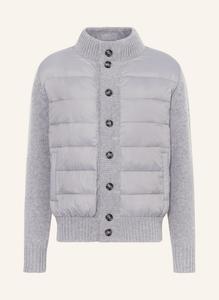 Кардиган из микса материалов Strokesman'S, серый