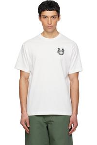 Kenzo Белая футболка Kenzo Paris с вышивкой «Лунный Новый год»