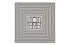 TOTEME Шелковый шарф Women's Ecru/Black