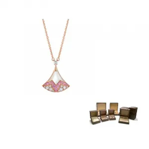 BVLGARI Divas' Dream колье коллекция 18K розовое золото ожерелья женские розовый