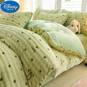 Disney Комплект постельного белья 1,5 спальный, 4 предмета, пододеяльник 200x230 см, бант в виде сердца