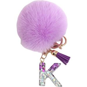 Градиентный блестящий брелок-кукла с буквами, плюшевый кулон, высота 9 см Mise