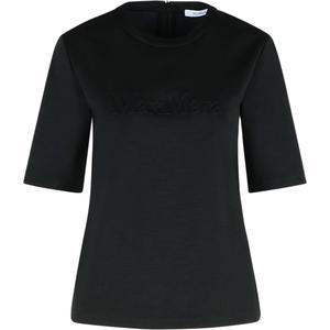 Футболка Max Mara Peter Logo Detailed MaxMara, черный