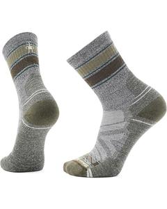 Носки Smartwool Hike Light Cushion Striped Mid Crew Socks, цвет Ash-Charcoal