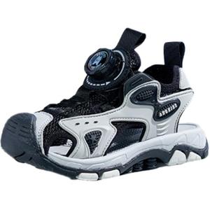 Детские сандалии с низким верхом, устойчивые к истиранию, дышащие ABC KIDS, серый/черный