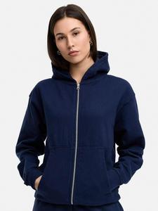 Daily Cotton Толстовка с молнией 'DCLUGO' в цвете Navy