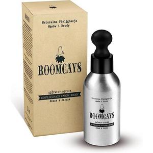 Мужское масло для бороды с аргановым маслом и маслом жожоба 50 мл - Интенсивный уход за бородой для питания бороды - Масло для бороды с мужским ароматом - Увлажняющий уход за лицом для мужчин, Roomcays