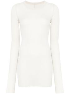 Rick Owens топ в рубчик, нейтральный