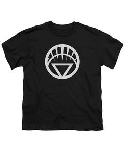 Футболка с коротким рукавом и белой эмблемой для мальчиков Green Lantern, черный