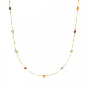 Ожерелье Ross-Simons с несколькими драгоценными камнями из 14-каратного желтого золота Rs Pure, 18 In