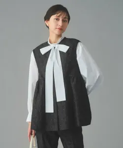 Жилет GISHA из двухцветного жаккарда United Arrows, цвет Dk.Gray