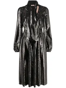 Платье миди с пайетками Nº21, черный