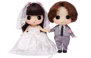 Коллекция свадебных платьев Babydoll для смены нарядов кукол, милые шарнирные куклы 18см Ddung