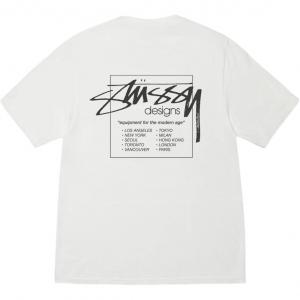 Футболка Modern Age с пигментной окраской Stussy, белый