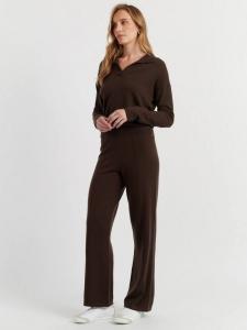 Широкие джоггеры из шерсти Wool Rich Chinti & Parker, Chocolate