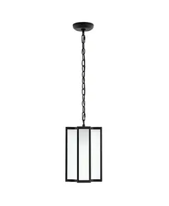 Уличный подвесной светильник Hyla 8" Safavieh, black/white
