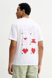 Хлопковая футболка dalentin HUGO, бежевый