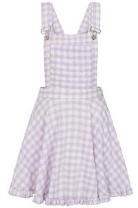Короткое платье Banned Alternative Kairi Gingham Dress, фиолетовый/белый