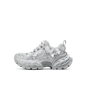 Низкие повседневные туфли, увеличивающие рост, женские, серые JOOC, Premium Gray