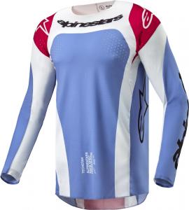 Мотокроссовая майка Alpinestars techstar ocuri, Light Blue/White