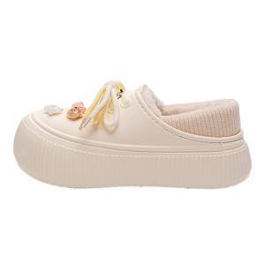 TZLDN Кроссовки женские повседневные низкие термоустойчивые нескользящие бежевые Crystal Bear, цвет Beige[Crystal Bear]