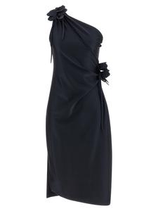 Платье 'Asymmetric Mini Flower' COPERNI, черный