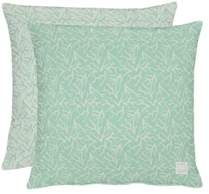 Декоративная подушка APELT "3970", двусторонний чехол без наполнения, 1 шт 46х46 см, цвет türkis/stein + gemustert
