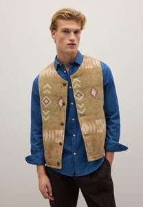 Куртка PIOMBO Waistcoat, Beige/Green/Beige