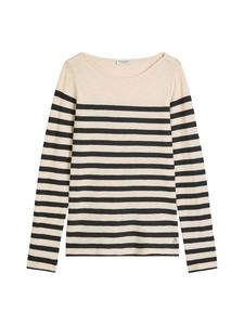 Marc O'Polo Полосатая футболка с длинным рукавом, стандартного размера, темно-синего цвета