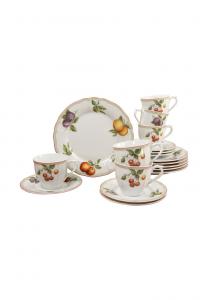 Сервиз кофейный Creatable Flora, 18 предметов, белый