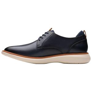 Clarks Brantin Plain Leather Casual Shoes мужские морской синий