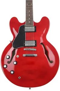 Электрогитара Epiphone ES-335 с полузамкнутым корпусом для левшей - Cherry