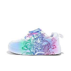 Низкие детские кроссовки для скейтбординга для подростков Cold cicadas yesterday, Color - Gradient Angry Eyes Kong-ZLA1028D-LVLF1