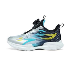 Детские кроссовки с низким верхом, противоскользящие, износостойкие, дышащие, легкие, амортизирующие BIG WASP, черный/зеленый