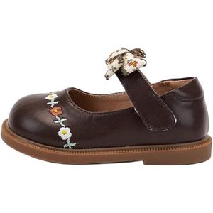 Скользоустойчивые противоударные низкие детские туфли Infant And Toddler QINUOSHU, коричневый