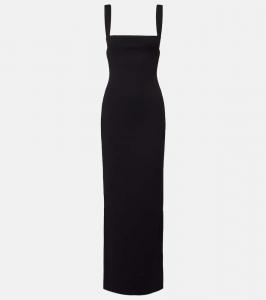 Платье-халат Joni из крепа Solace London, Black