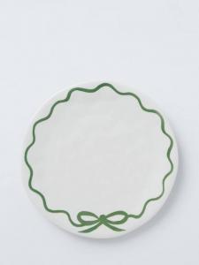 Фарфоровая боковая тарелка Flora Bow John Lewis, 20cm, Green