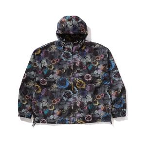 A BATHING APE Камуфляжная капюшонная куртка из нейлона с цветочным принтом, Black BKX