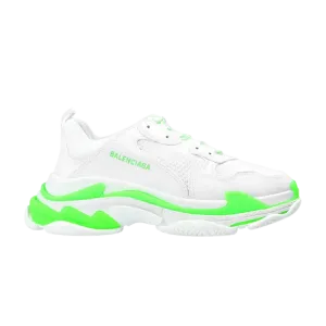 Кроссовки Balenciaga Triple S Sneaker 'White Fluo Green', белый