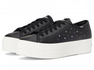 Кроссовки Keds Triple Up Leather, Black Light UpSee Less