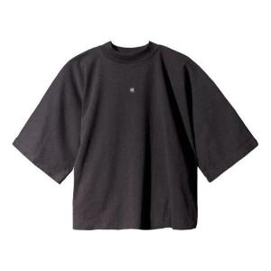 Футболка YEEZY Gap x Balenciaga Logo No Seam Tee 'Black', черный