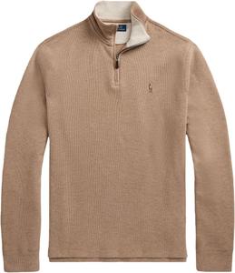 Polo Ralph Lauren мужская флисовая толстовка с длинным рукавом и молнией на четверть, Grey Cloud Heather