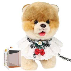 Lick Woof, Pomeranian, умная машинная вязка плюшевые реалистичные куклы собак милые 33cm высота CU MATE C